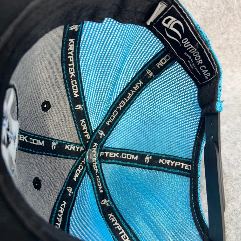 Spartan Helmet Youth Black Kryptek Trucker Hat Mesh Snapback Blue Youth OS